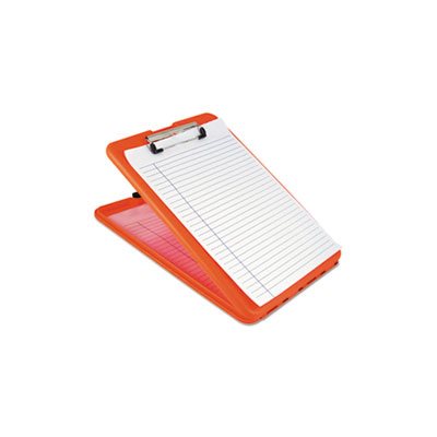 SlimMate Storage Clipboard, 1 / 2" Clip Cap, 8 1 / 2 x 11 Sheets, Hi-Vis Orange