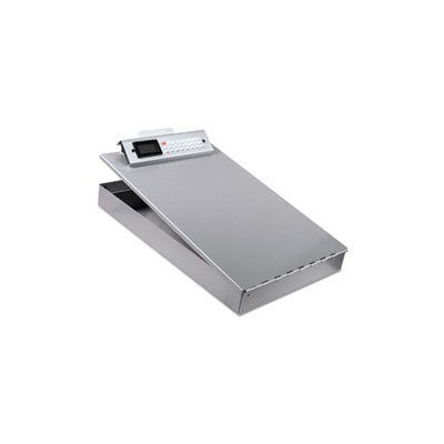 Redi-Rite Aluminum Storage Clipboard, 1" Clip Cap, 8 1 / 2 x 12 Sheets, Silver