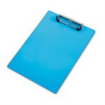 Acrylic Clipboard, 1 / 2" Capacity, Holds 8-1 / 2w x 12h, Transparent Blue