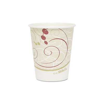 Hot Cups, Symphony Design, 10oz, Beige, 1000 / Carton