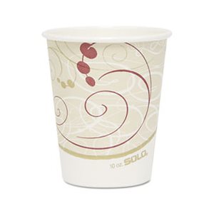 Hot Cups, Symphony Design, 10oz, Beige, 1000 / Carton