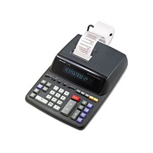 EL2196BL Two-Color Printing Calculator, Black / Red Print, 3.7 Lines / Sec