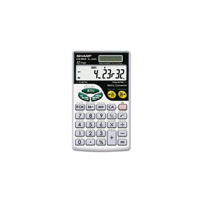 EL344RB Metric Conversion Wallet Calculator, 10-Digit LCD