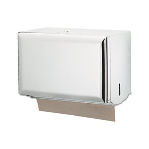 Singlefold Paper Towel Dispenser, White, 10 3 / 4 x 6 x 7 1 / 2