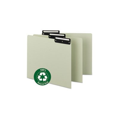 Recycled Tab File Guides, Blank, 1 / 3 Tab, Pressboard, Letter, 50 / Box