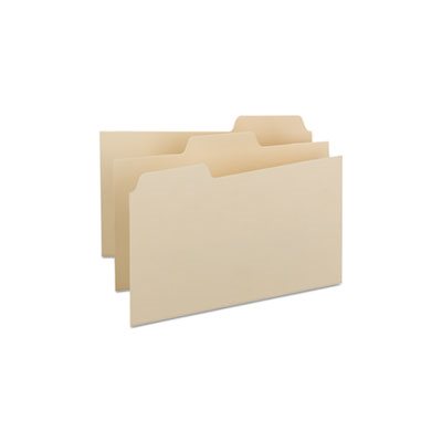 Self-Tab Card Guides, Blank, 1 / 3 Tab, Manila, 8 x 5, 100 / Box