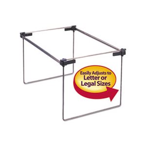 Hanging Folder Frame, Letter / Legal Size, 12-24" Long, Steel, 2 / Box