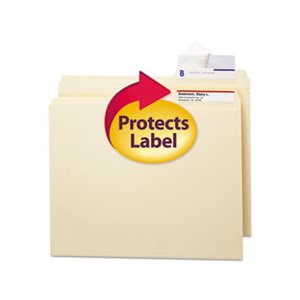 Seal & View File Folder Label Protector, Clear Laminate, 3-1 / 2x1-11 / 16, 100 / Pack