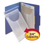Two-Hole Letter / Legal Poly Expanding Jackets, Legal / Letter, Poly, Clear, 24 / Box