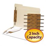 Reinforced Self-Adhesive Fasteners, 2" Capacity, Brown, 100 / Box