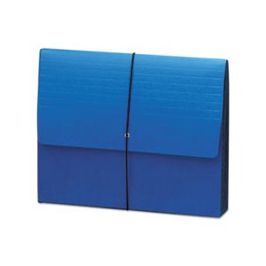 Extra-Wide 5 1 / 4" Exp Wallets, 12 3 / 8 x 10, Navy Blue