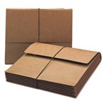Extra-Wide 5 1 / 4" Exp Wallets w / Elastic Cord, Redrope, Legal, Red