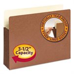 3 1 / 2" Exp File Pocket, Straight Tab, Letter, Manila / Redrope, 10 / Bx