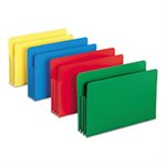 Exp File Pockets, Straight Tab, Poly, Legal, Assorted, 4 / Box