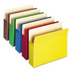 3 1 / 2" Exp Colored File Pocket, Straight Tab, Letter, Asst, 25 / Box