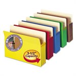 3 1 / 2" Exp Colored File Pocket, Straight Tab, Letter, Asst, 5 / Pack