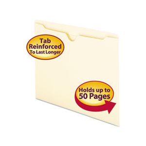 Manila File Jackets, Letter, 11 Point, Manila, 100 / Box