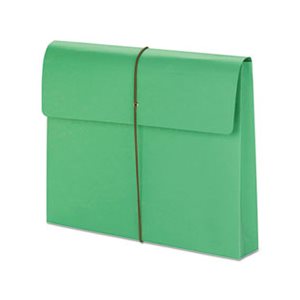 EXPANSION WALLET WITH STRING, ACCORDIAN LETTER GREEN 10 / BOX