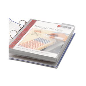 Poly Ring Binder Pockets, 9 x 11-1 / 2, Clear, 3 / Pack