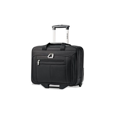 Rolling Business Case, 16 1 / 2 x 8 x 13 1 / 4, Black