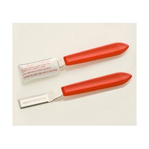 LABEL PEELER, METAL W /  PLASTIC COLORED HANDLE