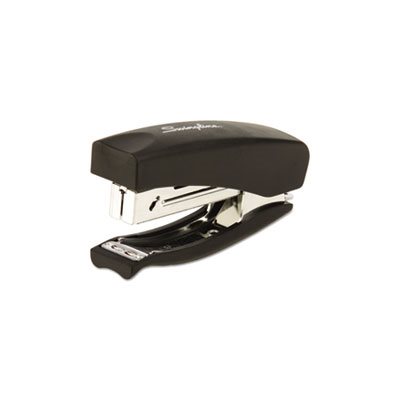 Soft Grip Half Strip Hand Stapler, 20-Sheet Capacity, Black