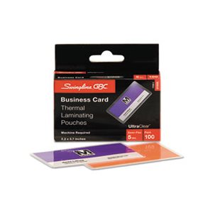 UltraClear Thermal Laminating Pouches, 5mil, 2 3 / 16 x 3 11 / 16, Business Card,100