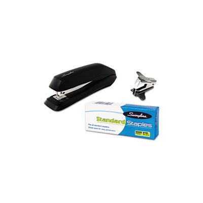 Standard Economy Stapler Pack, Full Strip, 15-Sheet Capacity, Black