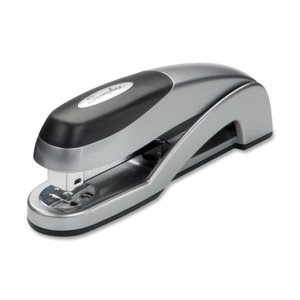 Optima Desk Stapler, Full Strip, 25-Sheet Capacity, Silver