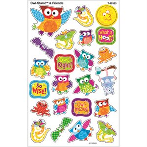 STICKERS OWL STAR