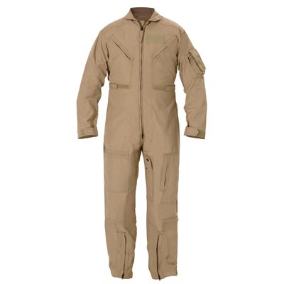 COVERALLS, FLIGHT SUIT, 40 SHORT, TAN