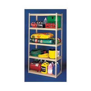 Stur-D-Stor Shelving, Five-Shelf, 48w x 24d x 84h, Sand