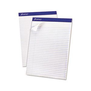 Recycled Writing Pads, 8 1 / 2 x 11 3 / 4, White, 50 Sheets, Dozen