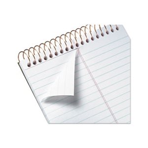 Gold Fibre Spiral Steno Book, Gregg, 6 x 9, White / Green, 100 Sheets