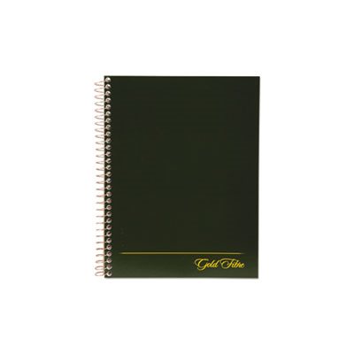 Gold Fibre Wirebound Writing Pad w / Cover, 9 1 / 4 x 7 1 / 4, White, Green Cover