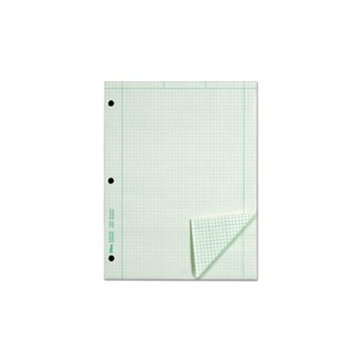 Engineering Computation Pad, Grid to Edge, 8 1 / 2 x 11, Green, 100 Sheets