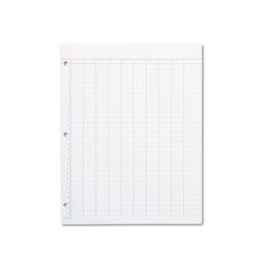 Data Pad w / Numbered Column Headings, 11 x 8 1 / 2, White, 50 Sheets