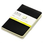 Idea Collective Journal, Soft Cover, Side, 5 1 / 2 x 3 1 / 2, Black, 40 Sheets, 2 / PK