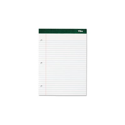 Double Docket Writing Pad, 8 1 / 2 x 11 3 / 4, Legal / Wide, White, 100 Sheets