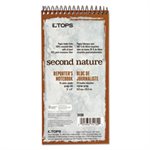 Second Nature Spiral Reporter / Steno Book, Gregg, 4 x 8, White, 70 Sheets