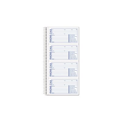 Second Nature Phone Call Book, 2 3 / 4 x 5, Two-Part Carbonless, 400 Forms