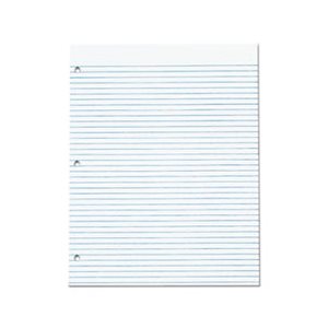 Three Hole Punched Pad, Narrow Rule, 8 1 / 2 x 11, White, 50 Sheets / Pack, Dz.