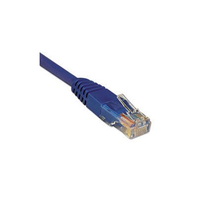 CAT5e Molded Patch Cable, 14 ft., Blue