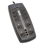 TLP1008TEL Surge Suppressor, 10 Outlets, 8 ft Cord, 2395 Joules, Black