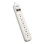 TLP606 Surge Suppressor, 6 Outlets, 6 ft Cord, 790 Joules, Light Gray