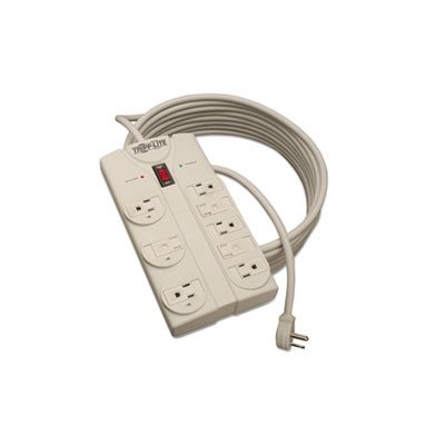 TLP825 Surge Suppressor, 8 Outlets, 25 ft Cord, 1440 Joules, Light Gray