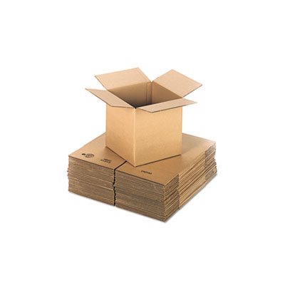 Brown Corrugated - Cubed Fixed-Depth Shipping Boxes, 12l x 12w x 12h, 25 / Bundle