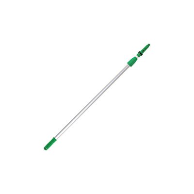 Opti-Loc Aluminum Extension Pole, 13ft, Two Sections, Green / Silver