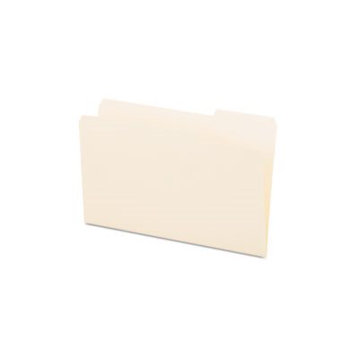 File Folders, 1 / 3 Cut, One-Ply Top Tab, Third Position, Legal, Manila, 100 / Box