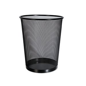 Mesh Wastebasket, 18qt, Black